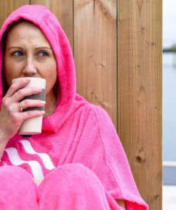 Sale Watery badeponcho til voksne - Bomuld - Grå
