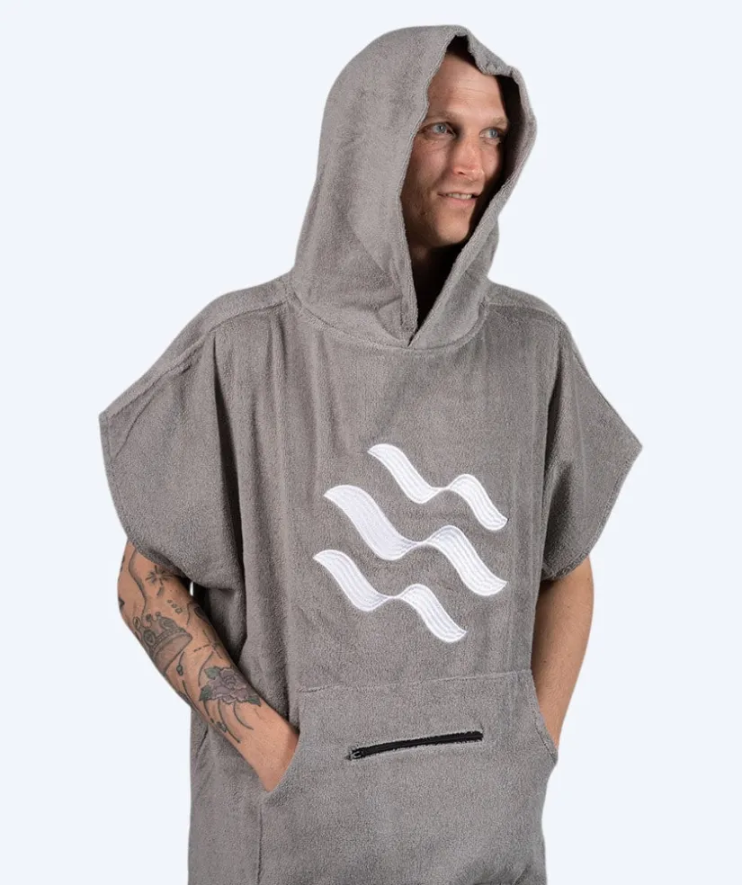 Sale Watery badeponcho til voksne - Bomuld - Grå