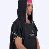 Best Watery badeponcho til voksne - Microfiber - Sort