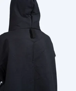 Best Watery badeponcho til voksne - Microfiber - Sort