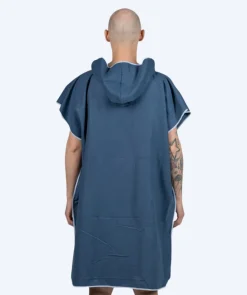 Watery badeponcho til voksne - Microfiber - Mørkeblå