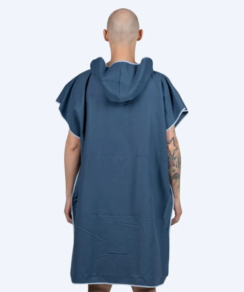 Watery badeponcho til voksne - Microfiber - Mørkeblå