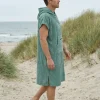New Watery badeponcho til voksne - Bomuld - Forest Green