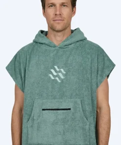 New Watery badeponcho til voksne - Bomuld - Forest Green