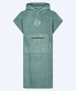 New Watery badeponcho til voksne - Bomuld - Forest Green