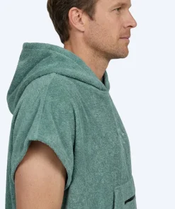 New Watery badeponcho til voksne - Bomuld - Forest Green