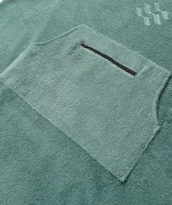 New Watery badeponcho til voksne - Bomuld - Forest Green