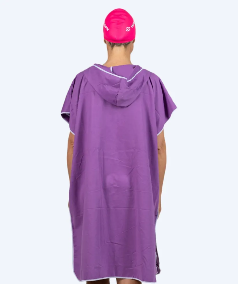 Hot Watery badeponcho til voksne - Microfiber - Lilla