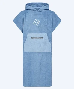 New Watery badeponcho til voksne - Bomuld - Atlantic Blue