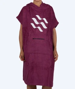 Outlet Watery badeponcho til voksne - Bomuld - Lilla