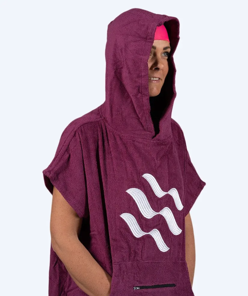 Outlet Watery badeponcho til voksne - Bomuld - Lilla