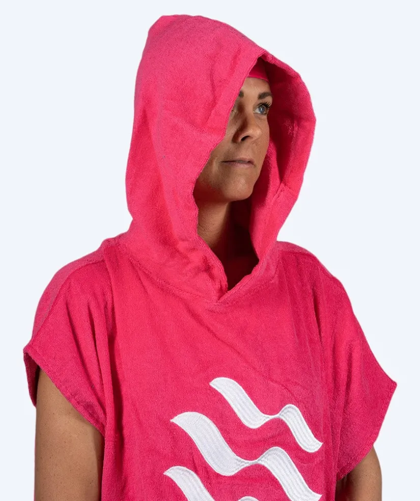 New Watery badeponcho til voksne - Bomuld - Pink