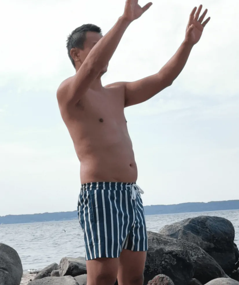 New Watery badeshorts til mænd - Signature Eco - Mørkeblå