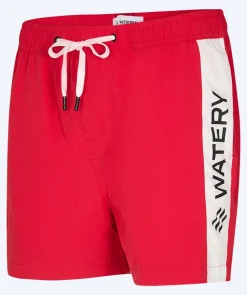 Outlet Watery badeshorts til mænd - Signature Eco - Rød