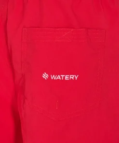 Outlet Watery badeshorts til mænd - Signature Eco - Rød