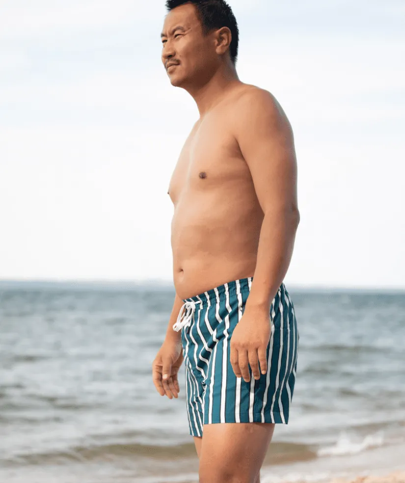 Watery badeshorts til mænd - Signature Eco - Blå