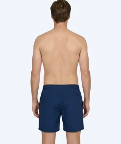 Online Watery badeshorts til mænd - Waverly - Mørkeblå