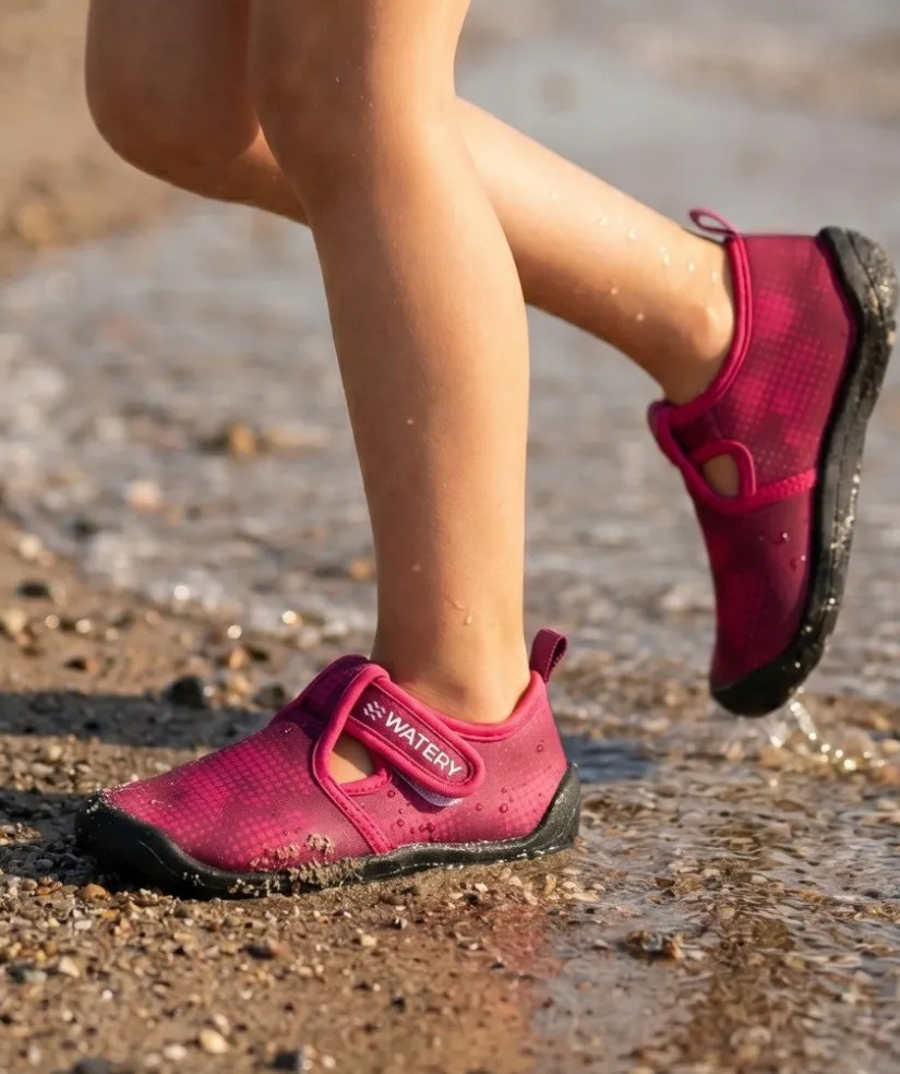 Online Watery badesko til børn - Dawn - Pink
