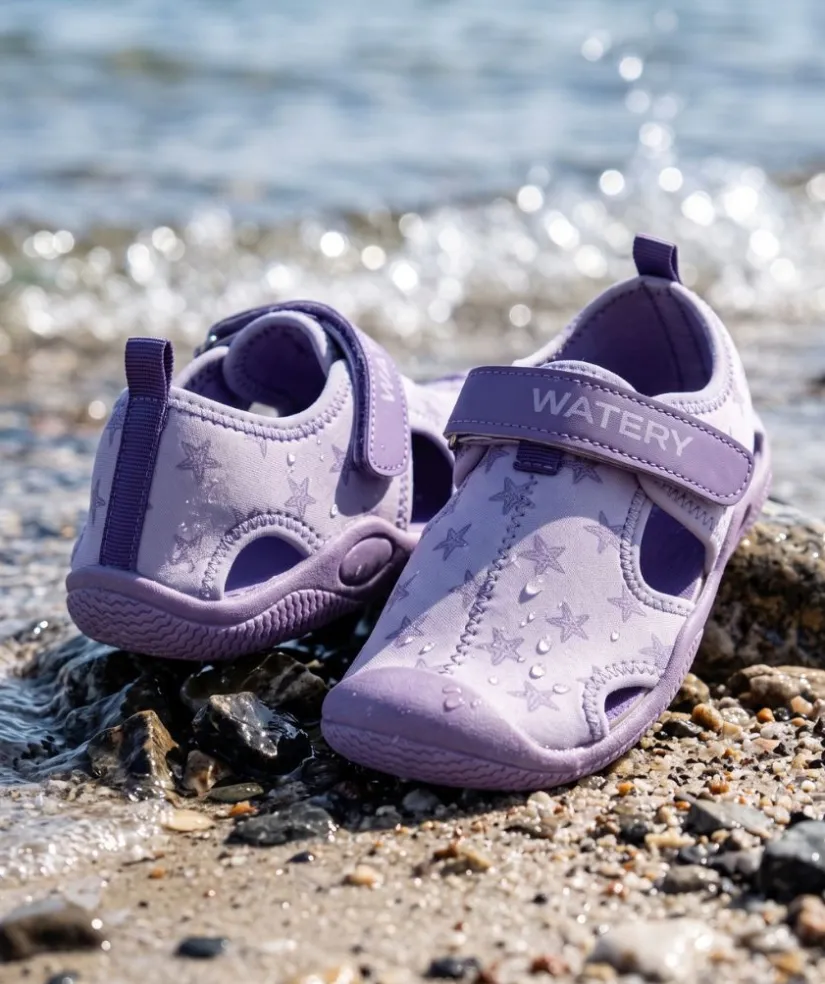 Clearance Watery badesko til børn - Pontoon - Lilla
