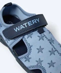 New Watery badesko til børn - Pontoon - Mørkeblå/sort