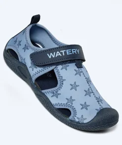New Watery badesko til børn - Pontoon - Mørkeblå/sort