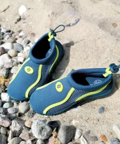Clearance Watery badesko til børn - Spinner - Mørkegrøn
