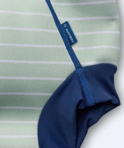 Discount Watery blebadebukser til børn - Neoprene Swim Nappy - Nordic Green Stripes