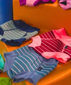 Discount Watery blebadebukser til børn - Neoprene Swim Nappy - Nordic Green Stripes