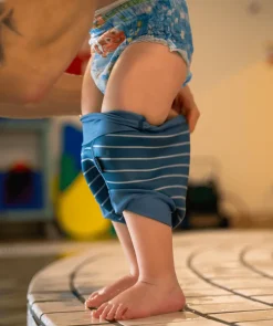 Discount Watery blebadebukser til børn - Neoprene Swim Nappy - Nordic Blue Stripes