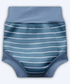Discount Watery blebadebukser til børn - Neoprene Swim Nappy - Nordic Blue Stripes