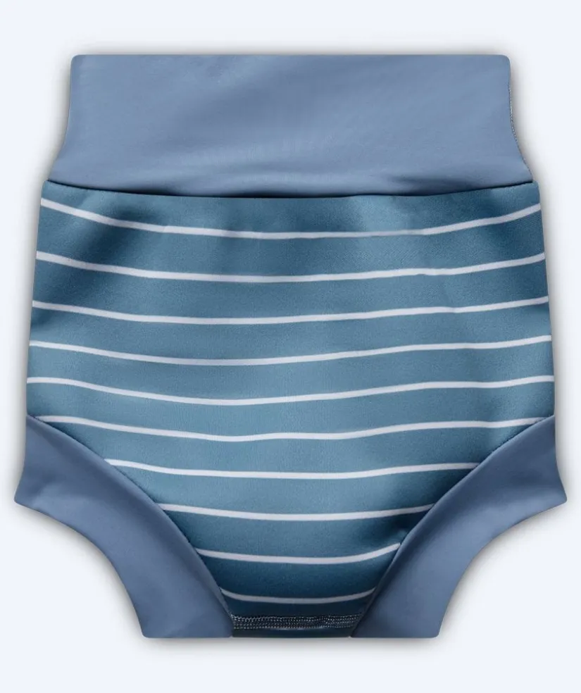 Discount Watery blebadebukser til børn - Neoprene Swim Nappy - Nordic Blue Stripes
