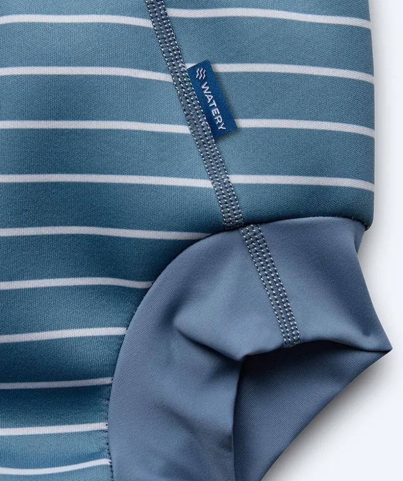 Discount Watery blebadebukser til børn - Neoprene Swim Nappy - Nordic Blue Stripes