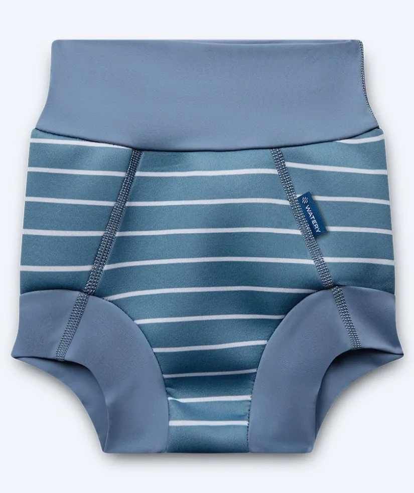 Discount Watery blebadebukser til børn - Neoprene Swim Nappy - Nordic Blue Stripes