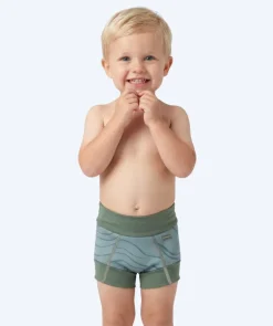 Sale Watery blebadebukser til børn - Neoprene Swim Nappy - Fjord Green