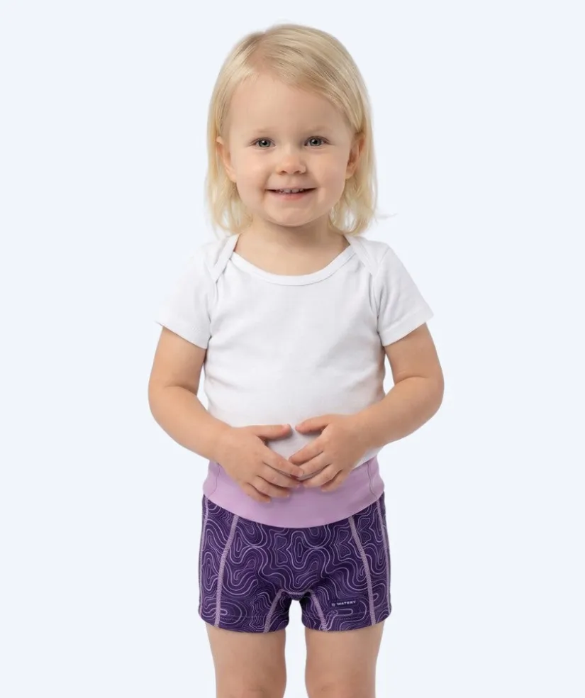 Best Watery blebadebukser til børn - Thetis Youngster - Pink/lilla