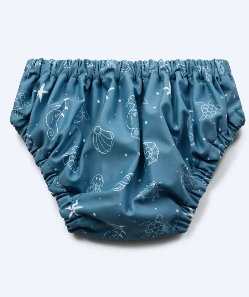 Watery blebadebukser til børn - Foss Lining Nappy - Atlantic Blue