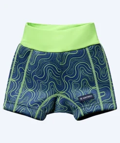 Clearance Watery blebadebukser til børn - Thetis Youngster - Grøn/blå