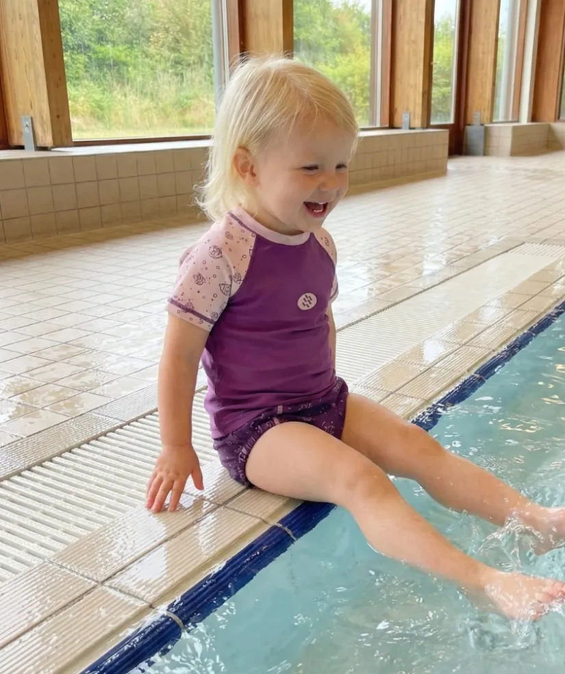 Online Watery blebadebukser til børn - Foss Lining Nappy - Atlantic Purple