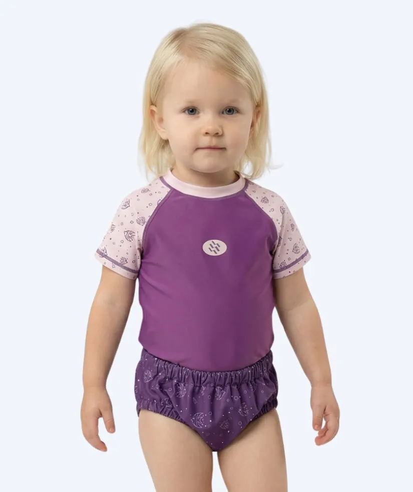 Online Watery blebadebukser til børn - Foss Lining Nappy - Atlantic Purple