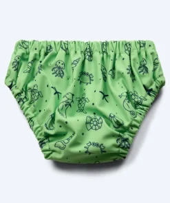 Hot Watery blebadebukser til børn - Foss Lining Nappy - Atlantic Green