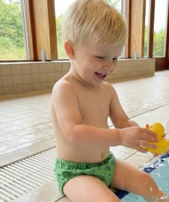 Hot Watery blebadebukser til børn - Foss Lining Nappy - Atlantic Green