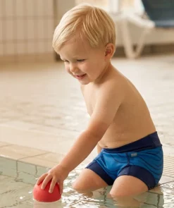 Discount Watery blebadebukser til børn - Neoprene Swim Nappy - Fjord Blue