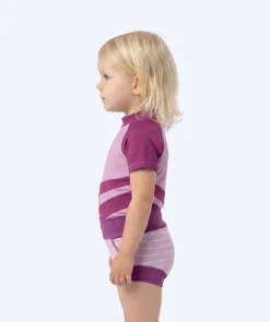 Best Watery blebadebukser til børn - Neoprene Swim Nappy - Purple Stripes