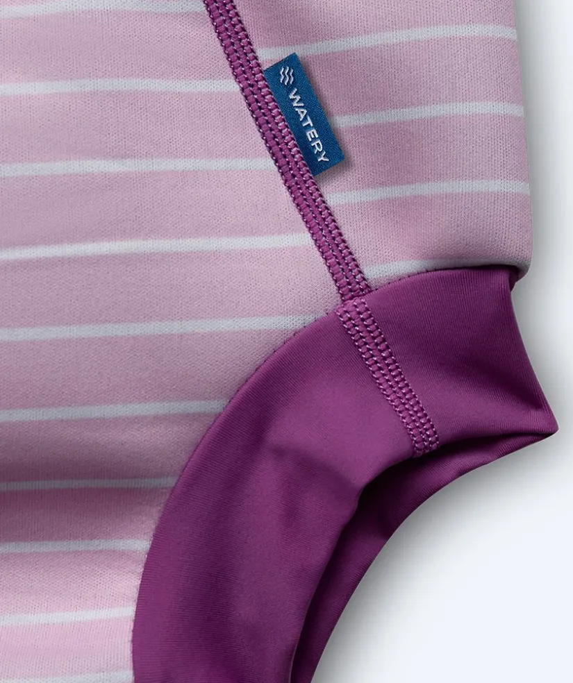 Best Watery blebadebukser til børn - Neoprene Swim Nappy - Purple Stripes
