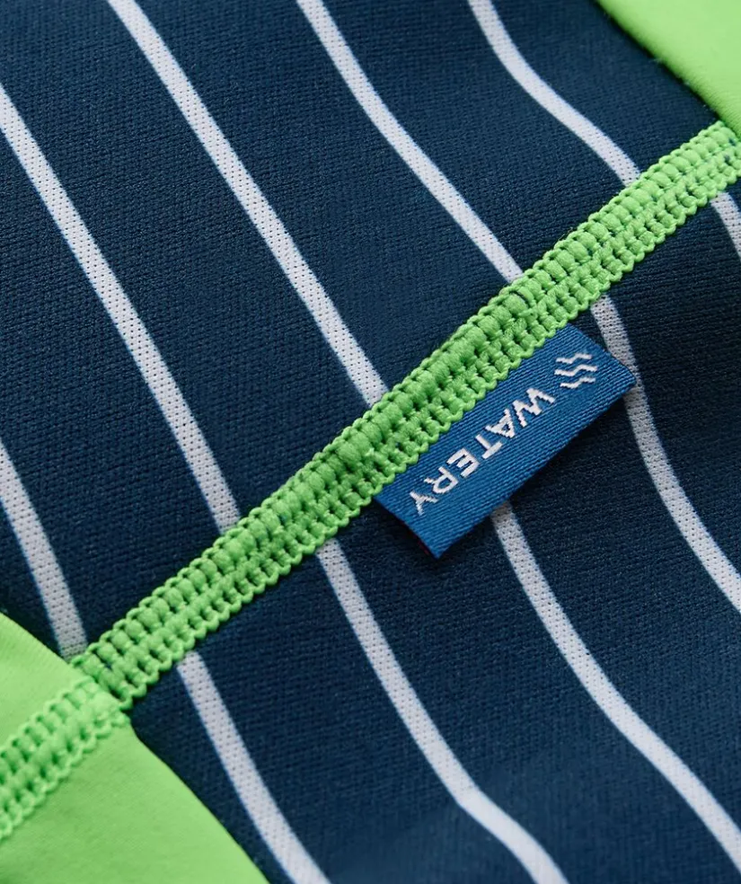 Online Watery blebadebukser til børn - Neoprene Swim Nappy - Green Stripes