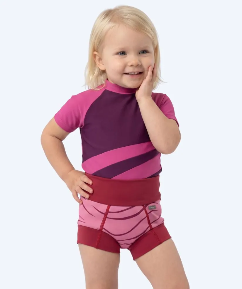 Discount Watery blebadebukser til børn - Neoprene Swim Nappy - Fjord Red