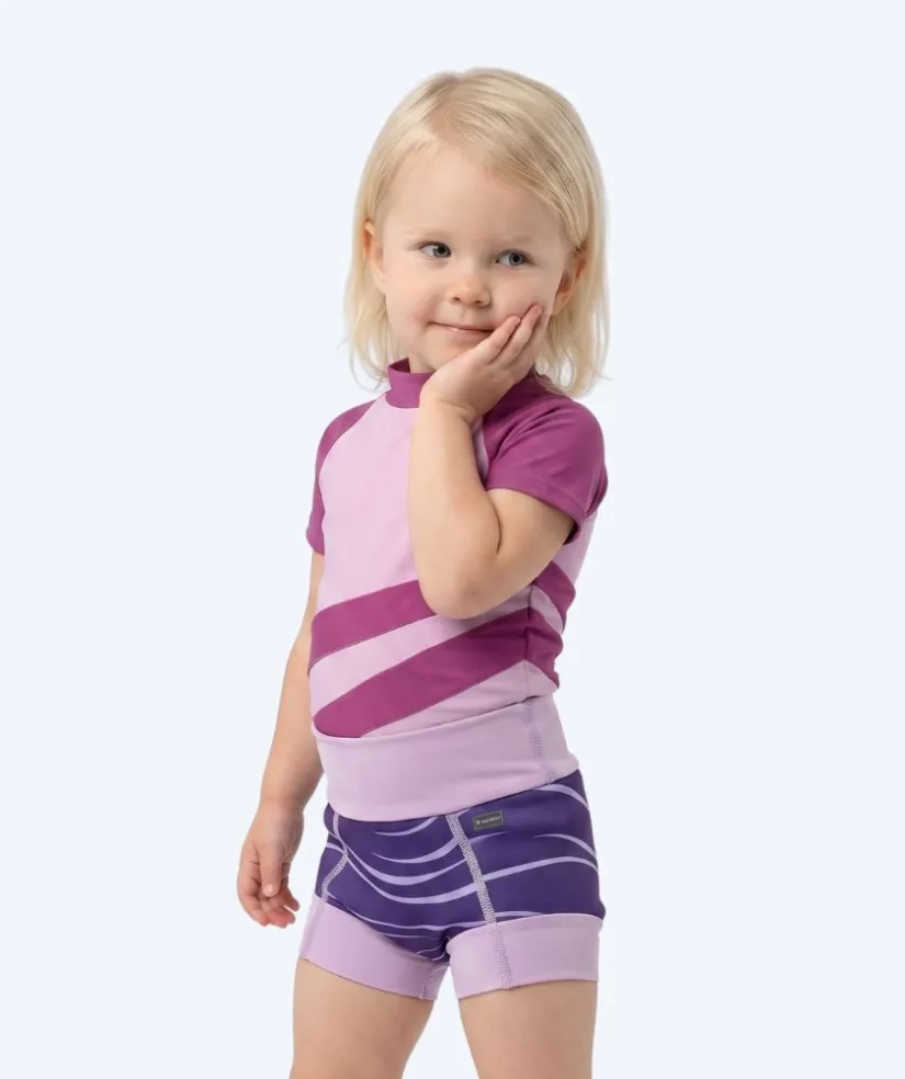 Watery blebadebukser til børn - Neoprene Swim Nappy - Fjord Purple