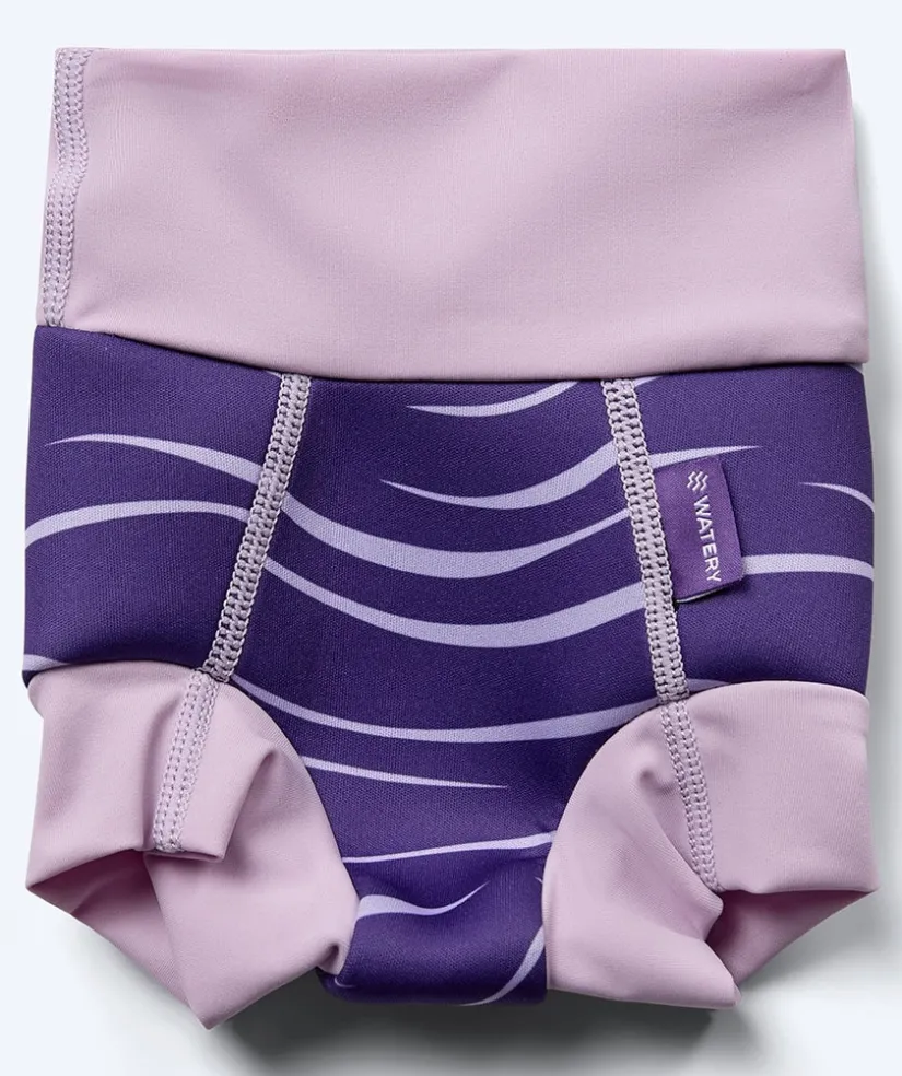 Watery blebadebukser til børn - Neoprene Swim Nappy - Fjord Purple