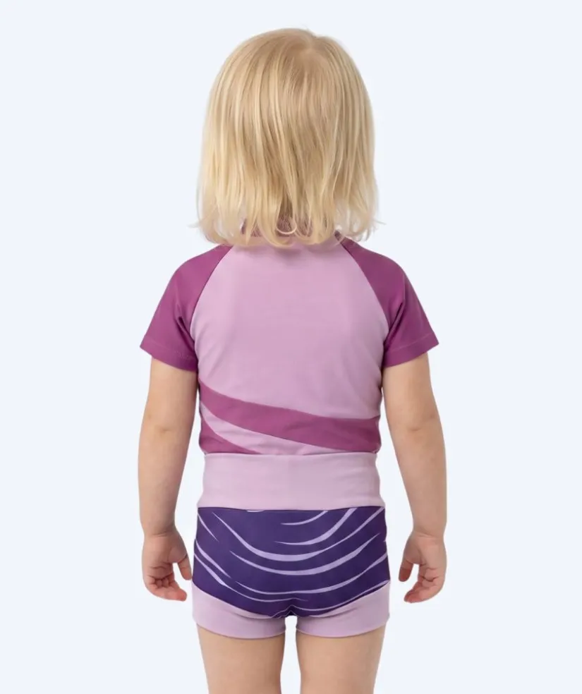 Watery blebadebukser til børn - Neoprene Swim Nappy - Fjord Purple