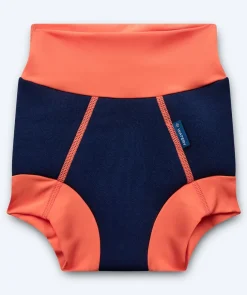 New Watery blebadebukser til børn - Neoprene Swim Nappy - Atlantic Orange